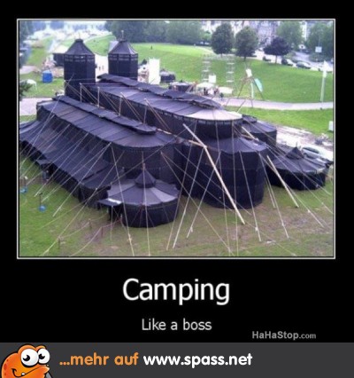 Campen im großen Stil