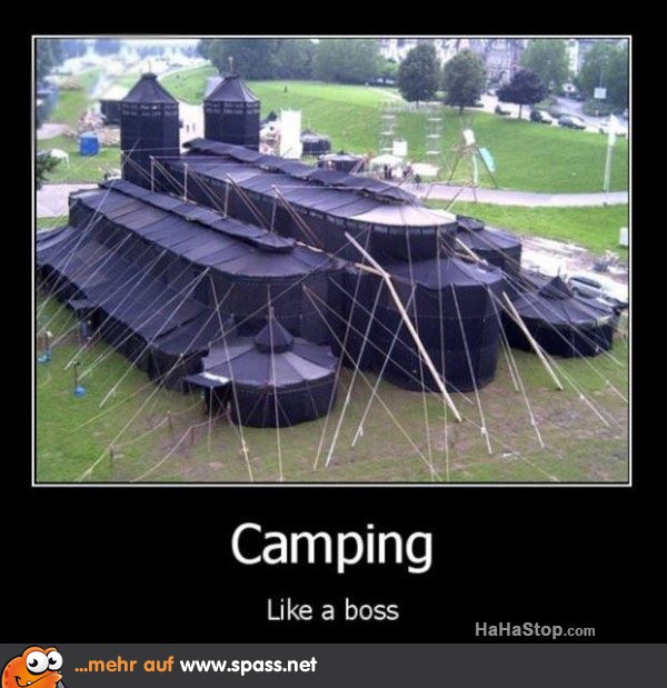 Campen im großen Stil
