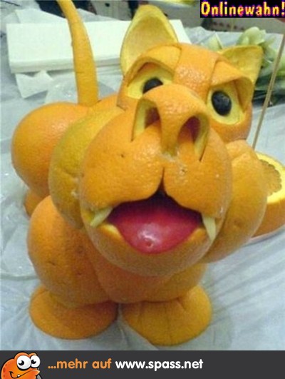 Orange Löwe