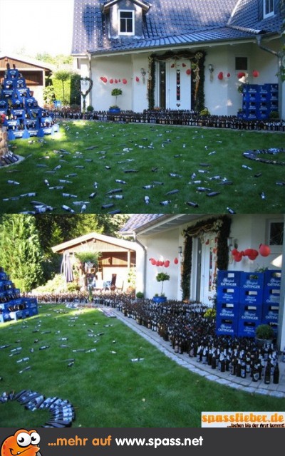 Nach der Gartenparty