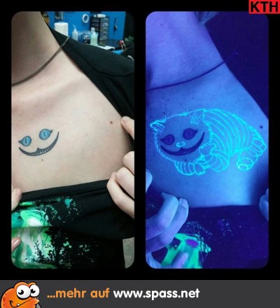 Grinsekatze Tattoo