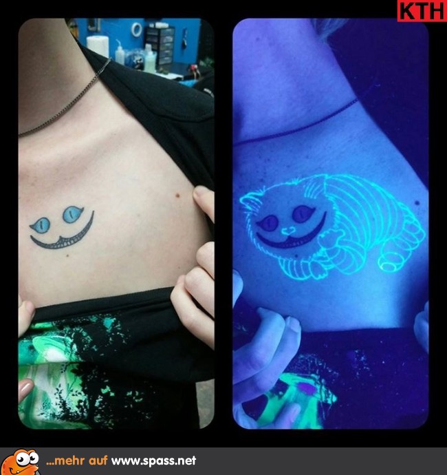Grinsekatze Tattoo