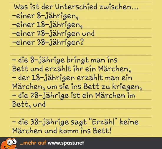 Der kleine Unterschied Lustige Bilder auf