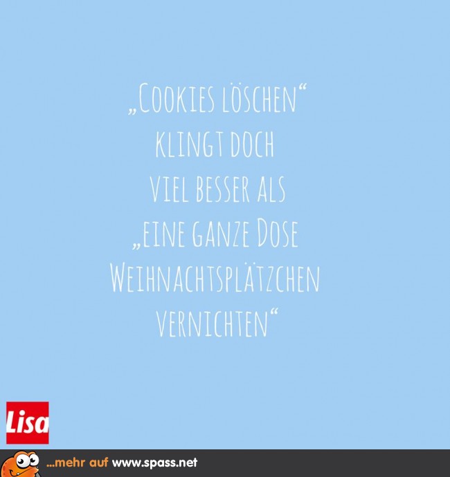 Cookies löschen Lustige Bilder auf