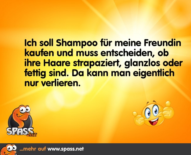 Die ShampooFrage Lustige Bilder auf