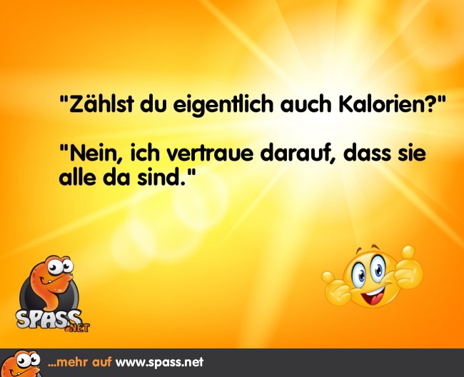 Kalorien zählen Lustige Bilder auf