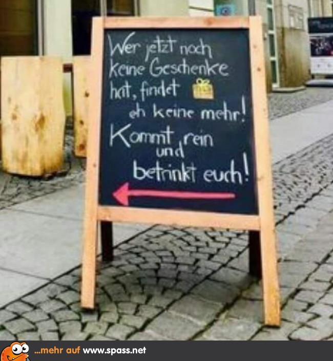 Zu spät für Geschenke Lustige Bilder auf