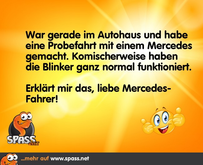 MercedesBlinker Lustige Bilder auf