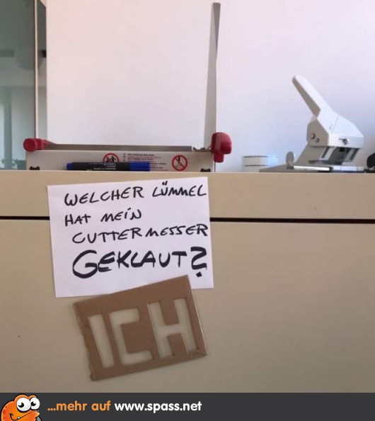 Cuttermesser Lustige Bilder auf