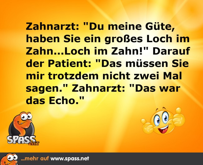 Loch im Zahn Lustige Bilder auf