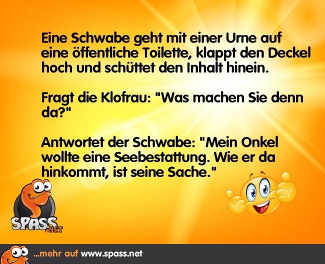 Die Urne Lustige Bilder auf