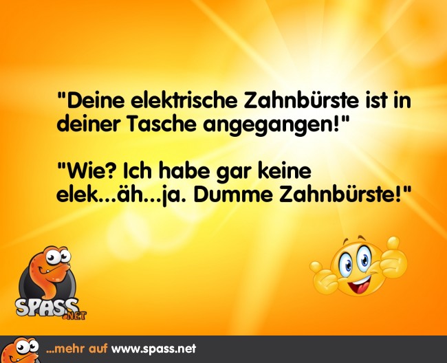Elektrische Zahnbürste Lustige Bilder auf
