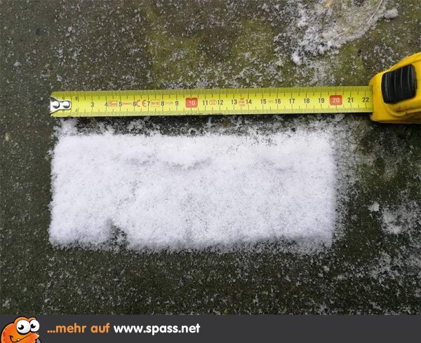 20 cm Neuschnee Lustige Bilder auf