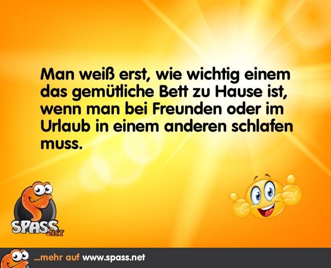 Das eigene Bett Lustige Bilder auf