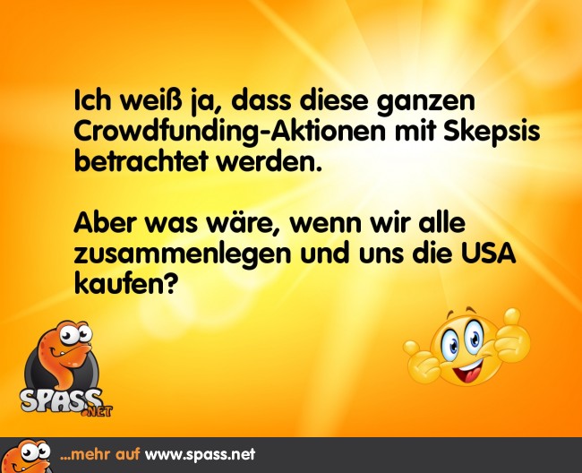 Crowdfunding Lustige Bilder auf