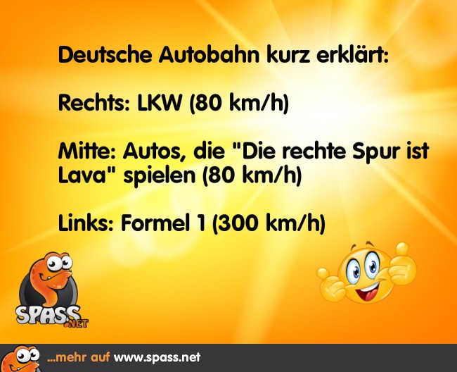 Deutsche Autobahn Lustige Bilder auf