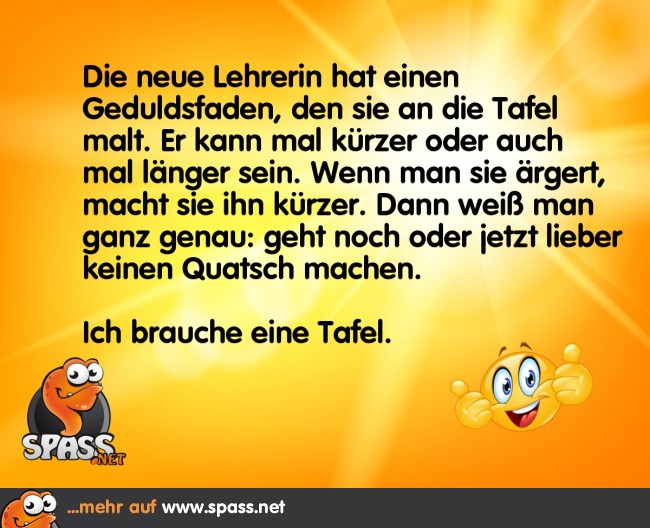 Der Geduldsfaden Lustige Bilder auf