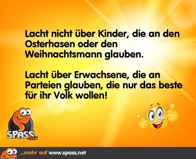 Nur das Beste fürs Volk! Lustige Bilder auf