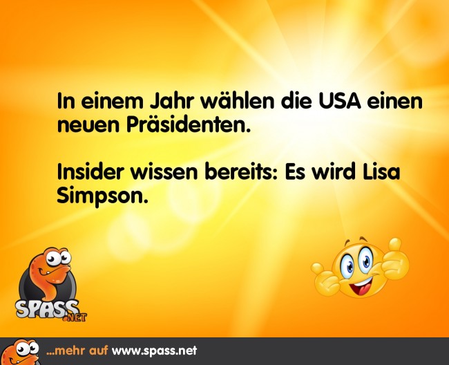 Lisa for President! Lustige Bilder auf