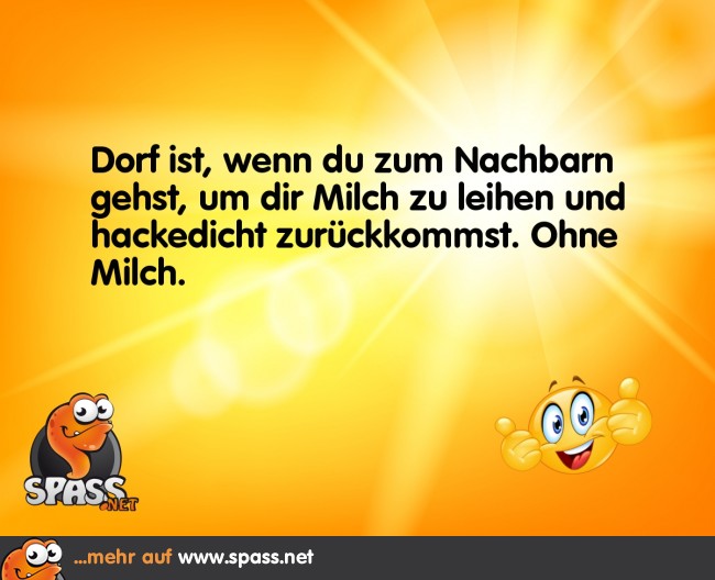 So ist das Dorfleben Lustige Bilder auf
