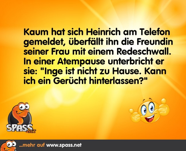 Das Gerücht Lustige Bilder auf