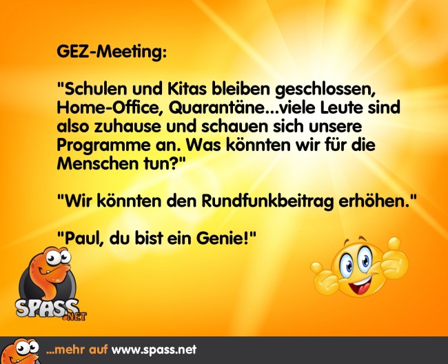 Krisenbeitrag der GEZ Lustige Bilder auf