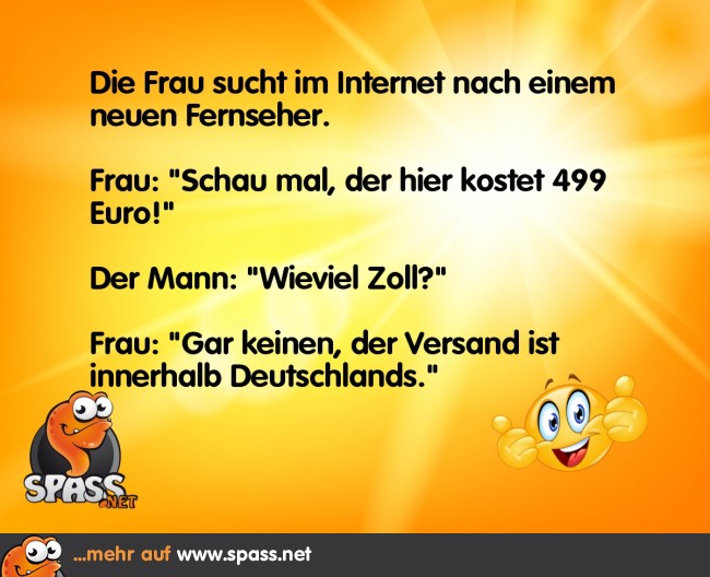 Die Zollfrage Lustige Bilder auf