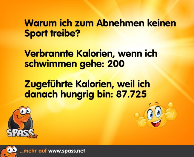 Das Kalorienproblem Lustige Bilder auf
