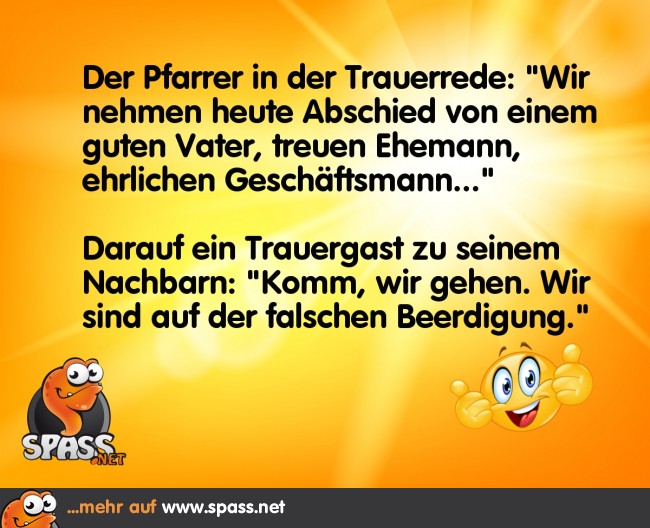 Die falsche Beerdigung Lustige Bilder auf