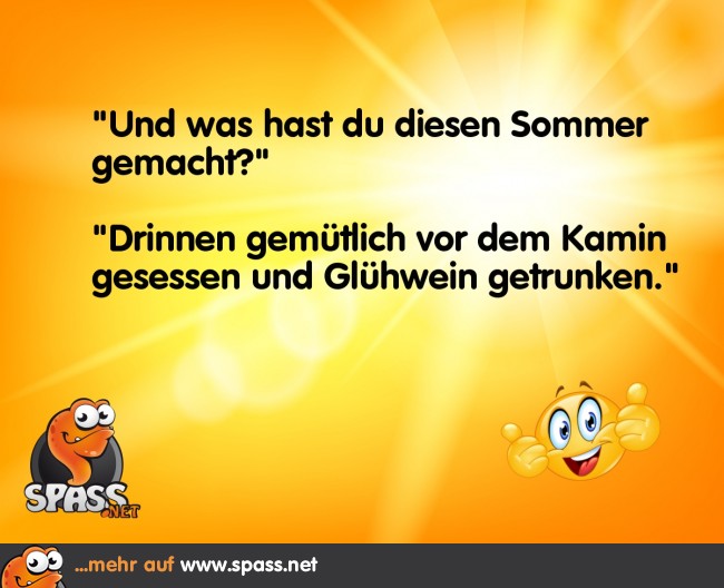 Kühler Sommer Lustige Bilder auf