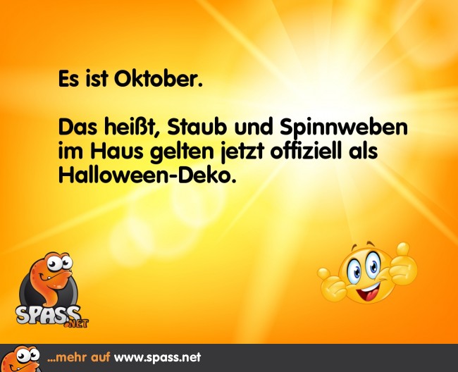 Kann jetzt bis zum Frühjahrsputz warten Lustige Bilder auf
