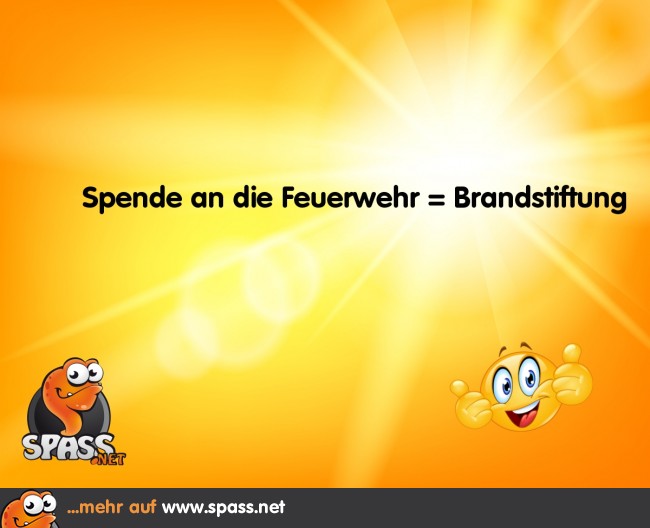 FeuerwehrSpende Lustige Bilder auf