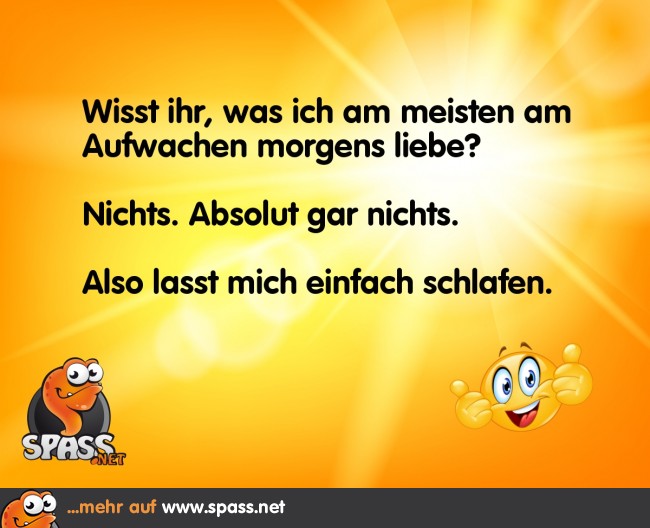 Vorlieben nach dem Aufwachen Lustige Bilder auf