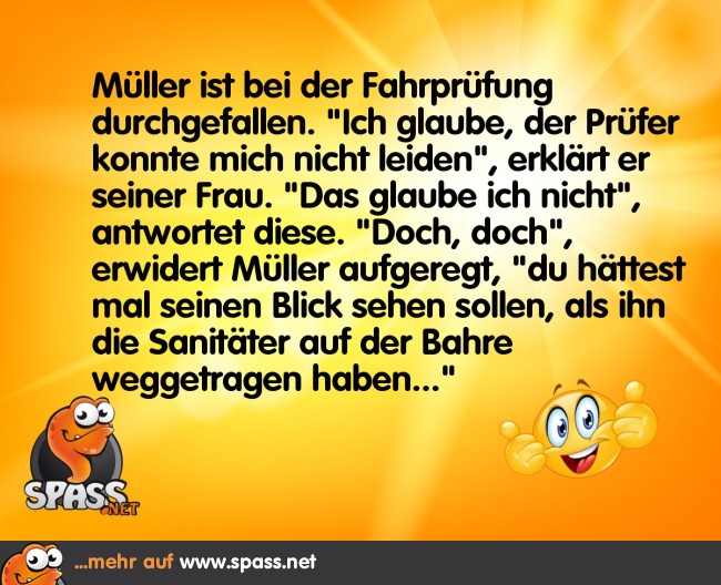 Misslungene Fahrprüfung Lustige Bilder auf