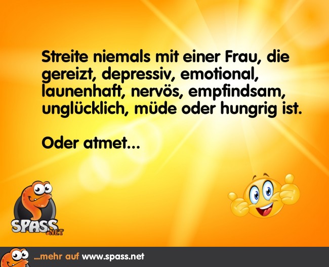 Streite einfach nie Lustige Bilder auf