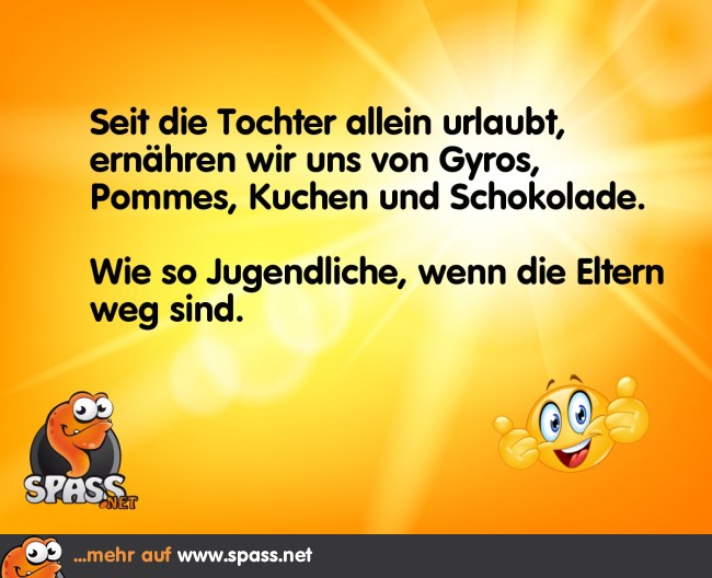 Endlich sturmfreie Bude Lustige Bilder auf
