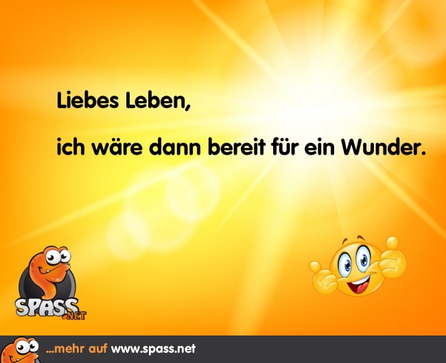 Zeit für ein Wunder Lustige Bilder auf
