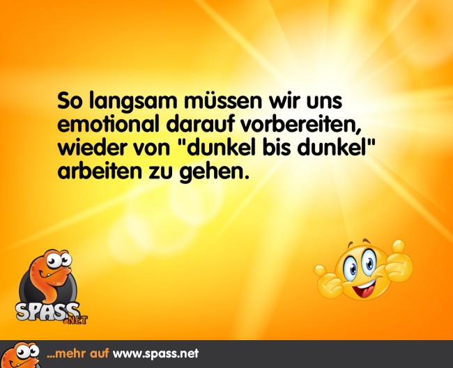 Die dunkle Jahreszeit Lustige Bilder auf