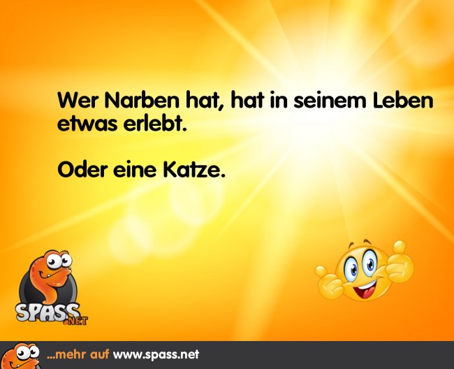 Narben für’s Leben Lustige Bilder auf