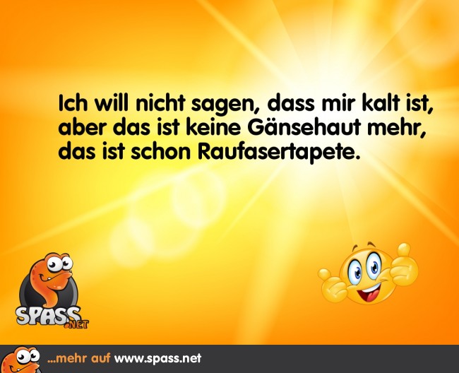 Nur ein bisschen kühl Lustige Bilder auf