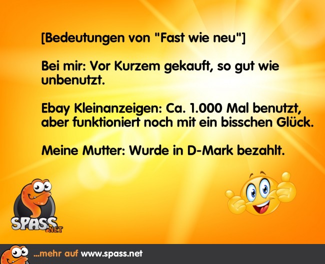 Absolut neuwertig Lustige Bilder auf