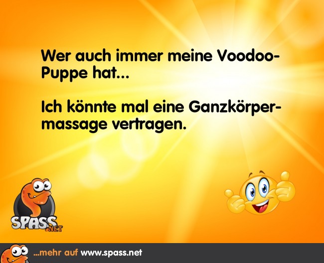 Massage nötig Lustige Bilder auf