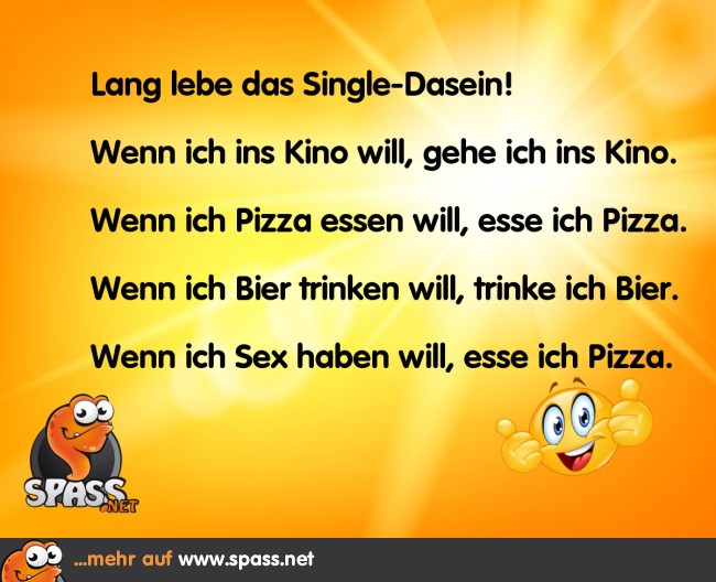 Ein Hoch auf das SingleLeben! Lustige Bilder auf