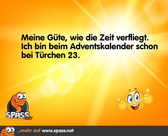 So verfliegt die Zeit | Lustige Bilder auf Spass.net