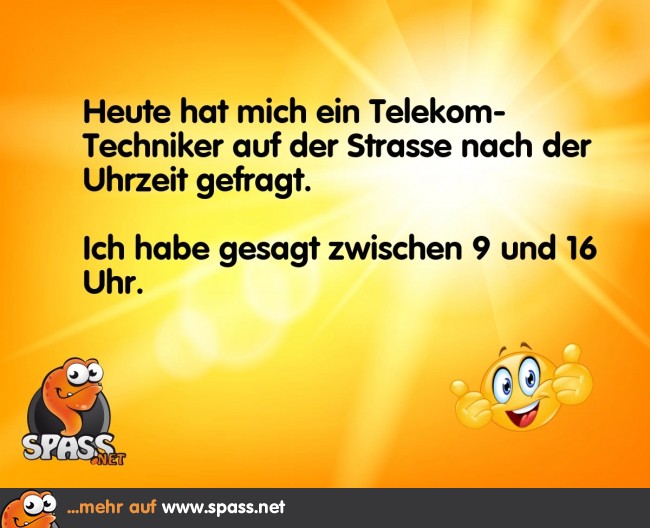 TechnikerUhrzeit Lustige Bilder auf
