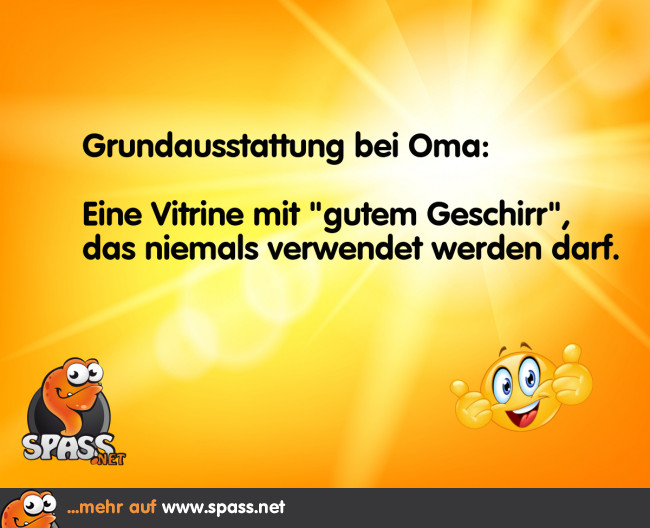Omas Grundausstattung | Lustige Bilder auf Spass.net