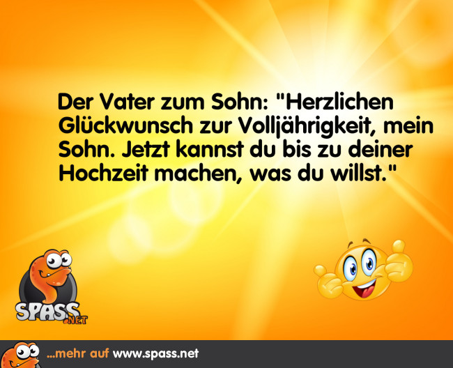 Endlich volljährig! Lustige Bilder auf