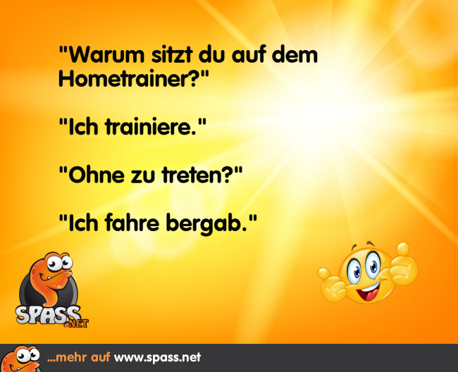 Heute nur leichtes Training Lustige Bilder auf