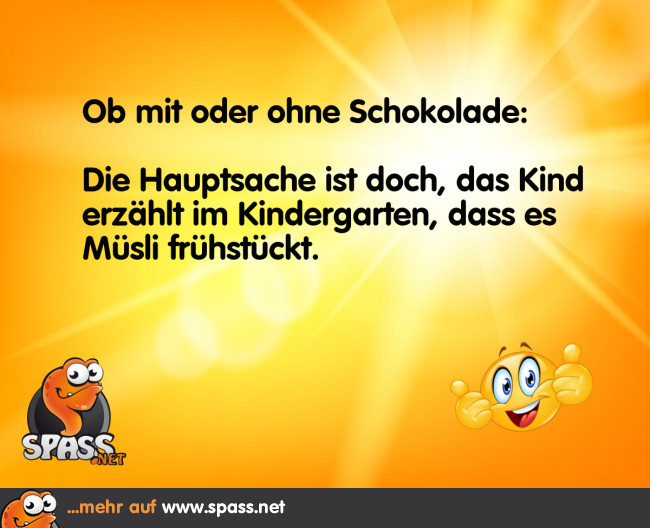 SchokoFrühstück Lustige Bilder auf