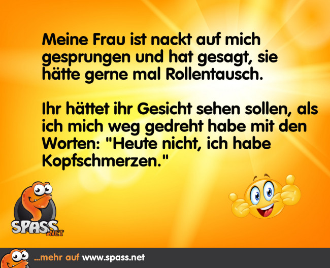 Der Rollentausch Lustige Bilder auf